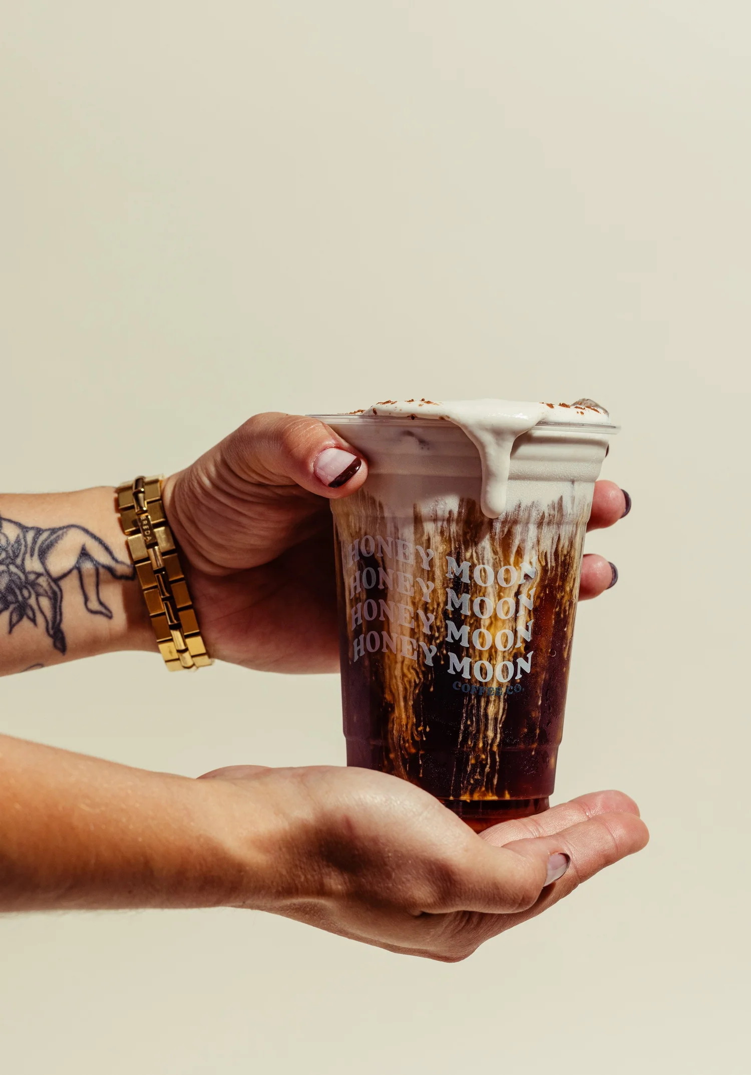 Salty Dog cold brew in a glass
